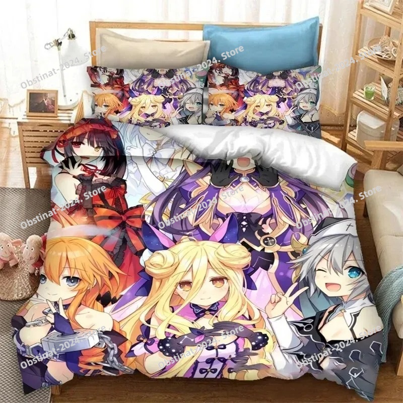 Home Textiles Classic Fashion - Zestaw pościeli z nadrukiem 3D Anime