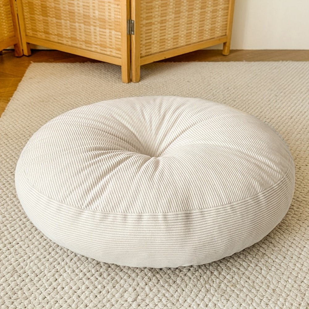 Floor Cushion Pouf - Gruba Okrągła Poduszka, Miękka i Wygodna