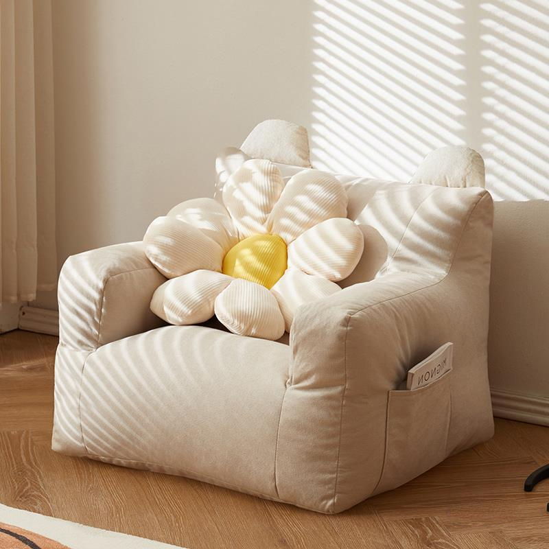 Floor Cushion Pouf - Ekologiczne nordyckie krzesło-fotel jednoosobowe, miękkie, wygodne