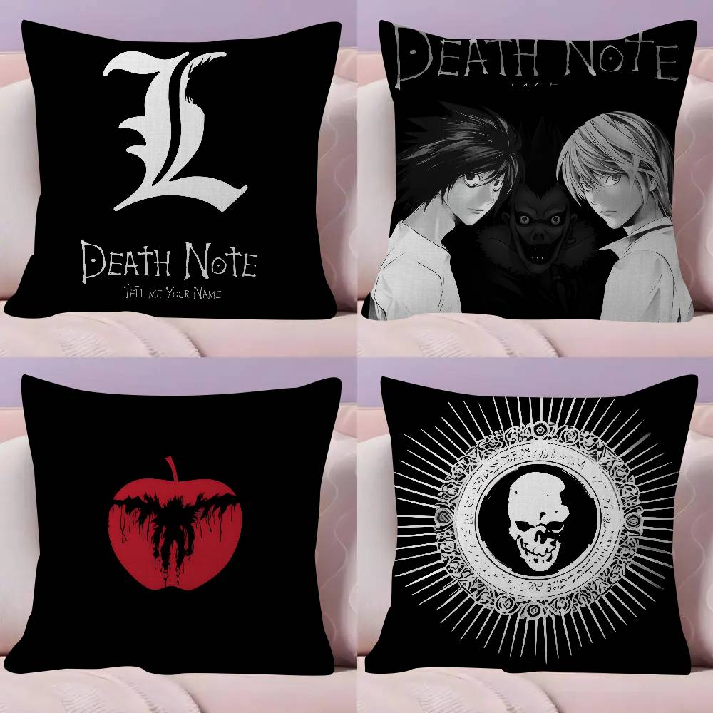 Home Textiles Notes - Anime Death Note horror Poszewka na