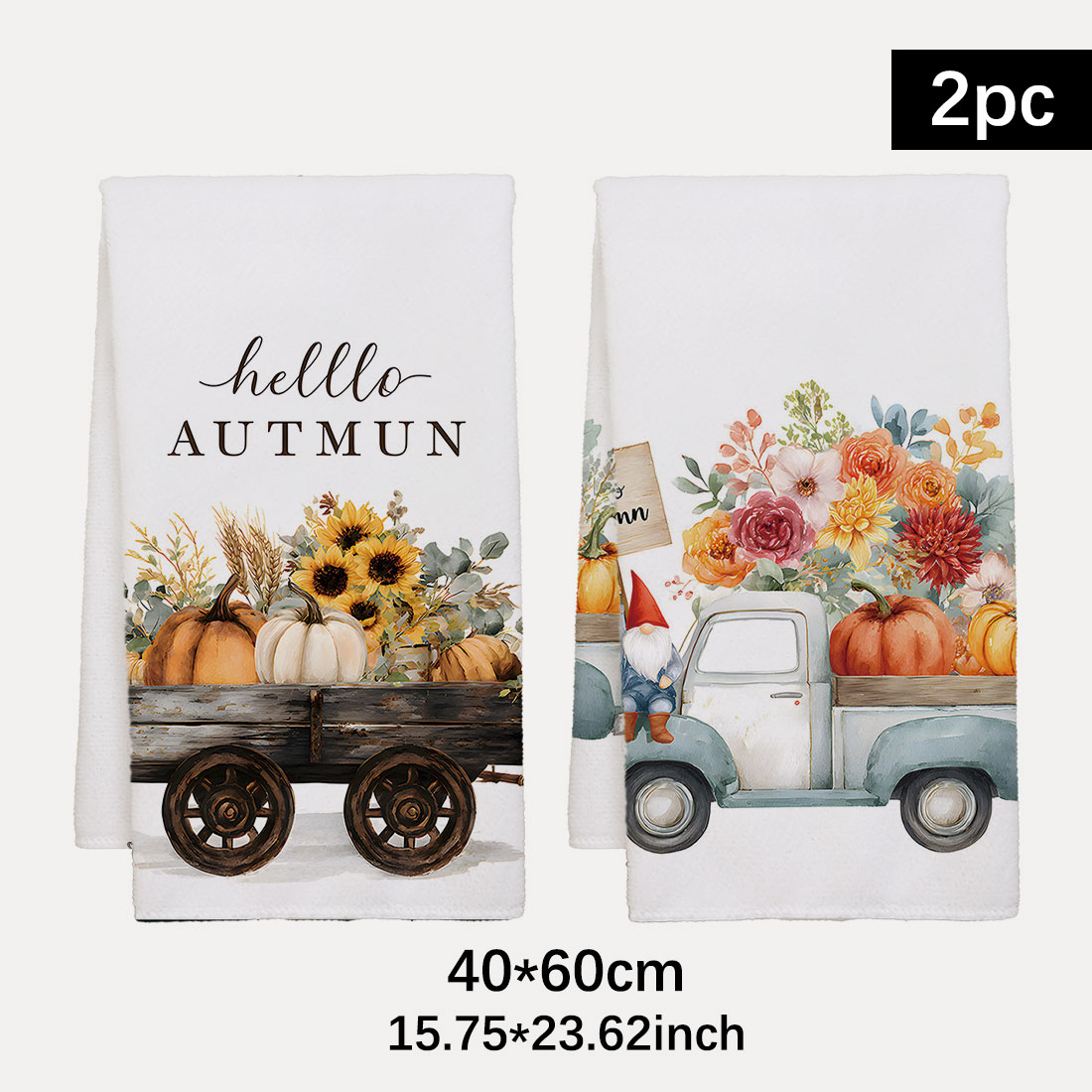 Highland Home Textiles - Ręcznik kuchenny 40x60cm z motywem słoneczników