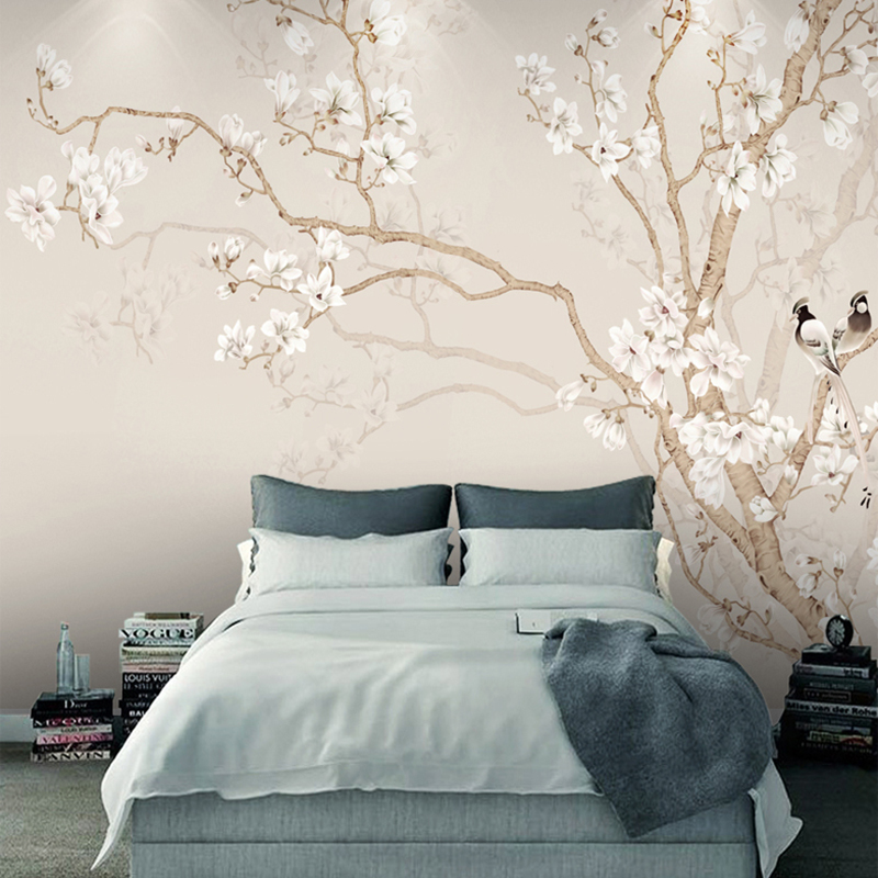 Home Textiles Photos - Niestandardowa tapeta ścienna Nowoczesny chiński styl