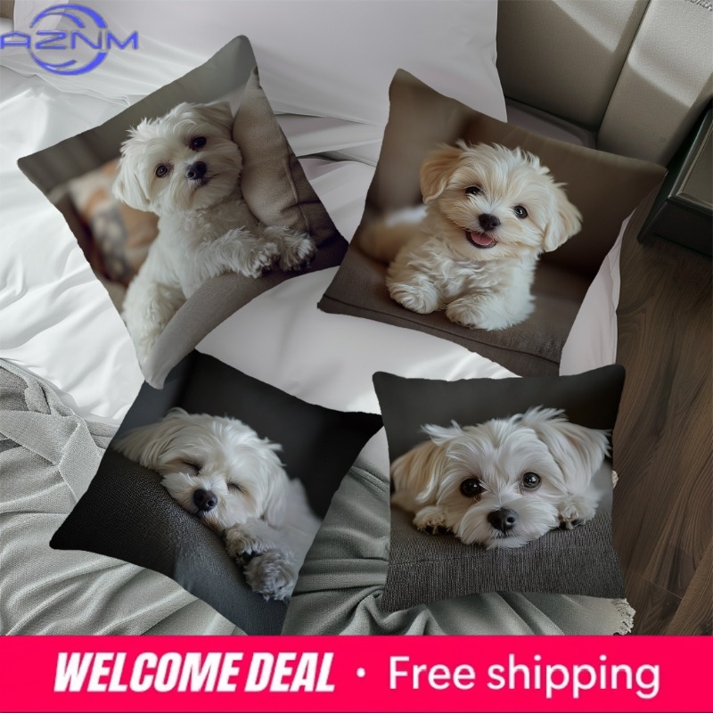 Home Textiles Photos - Poszewki na poduszki z nadrukiem psa