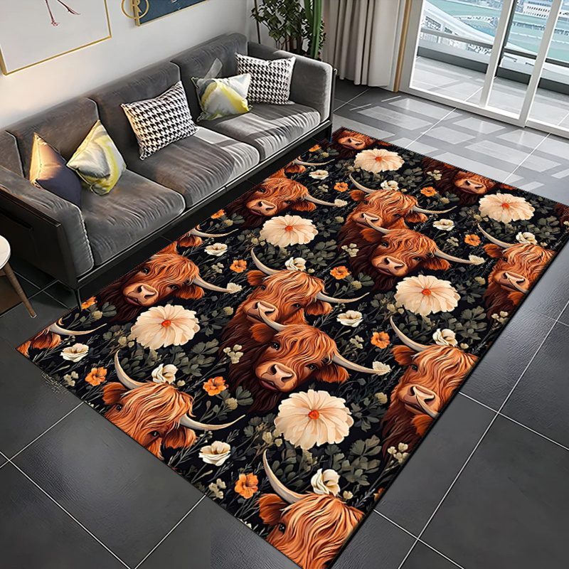 Highland Home Textiles - Puszysty dywan z aksamitu kryształowego z
