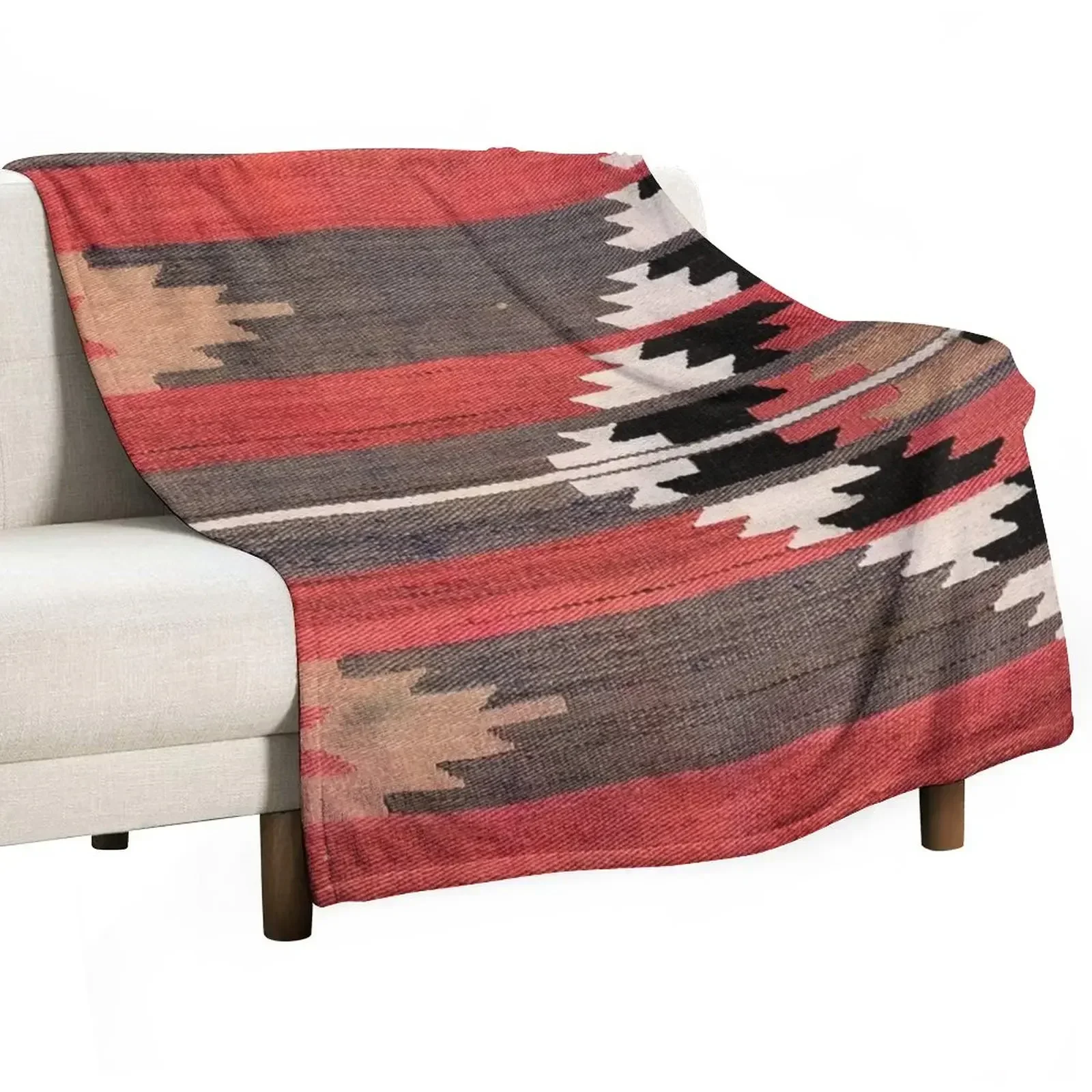 Home Textiles Classic Fashion - Geometryczny, vintage'owy turecki kilim, tkanina Navaho,