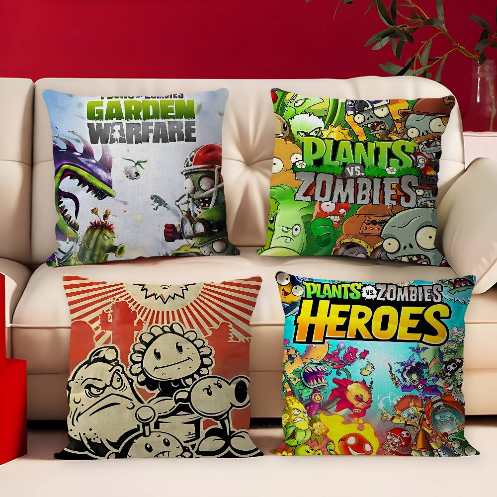 Home Textiles Classic Fashion - Klasyczna Gra Rośliny kontra Zombie Poduszka