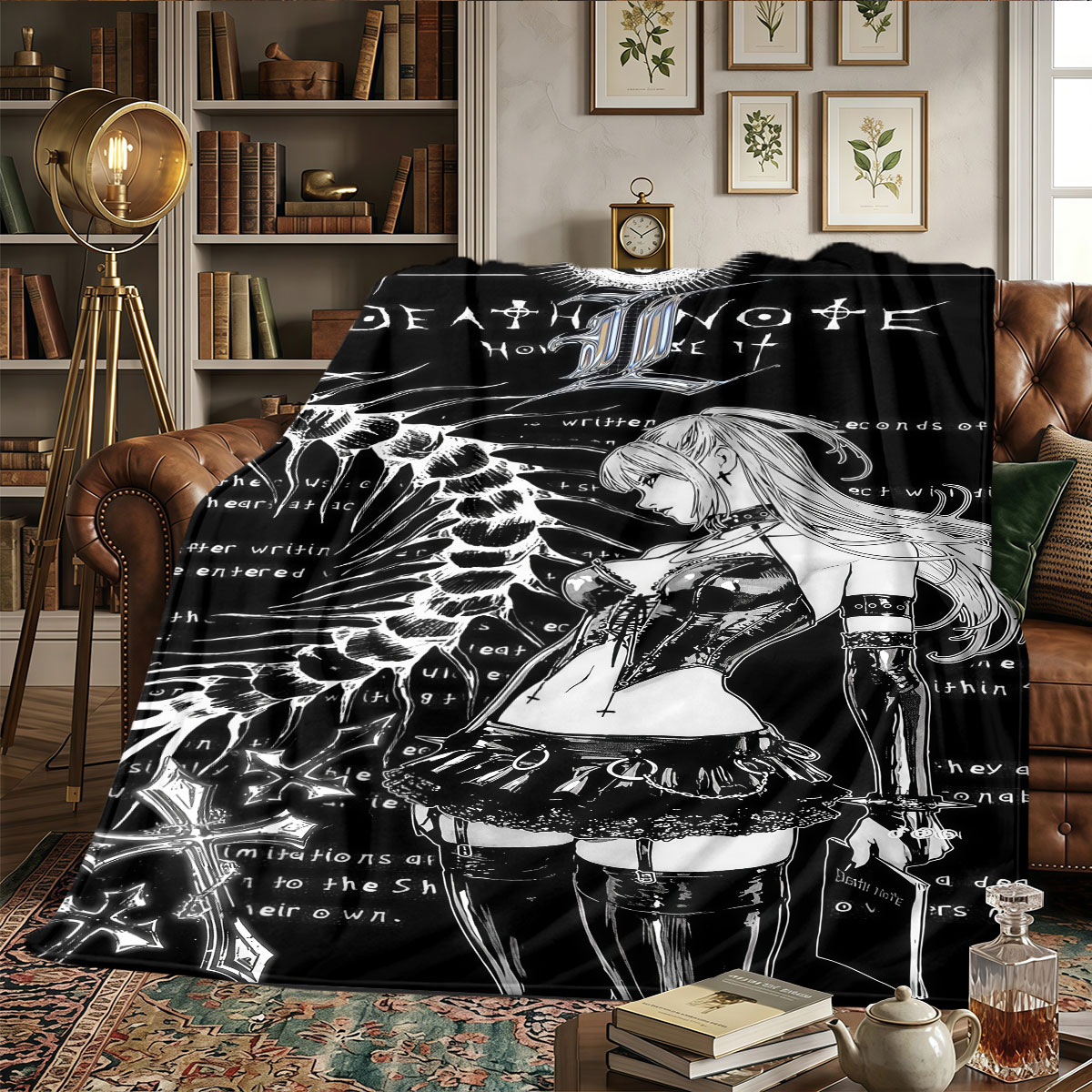 Home Textiles Notes - Koc z motywami Death Note, idealny