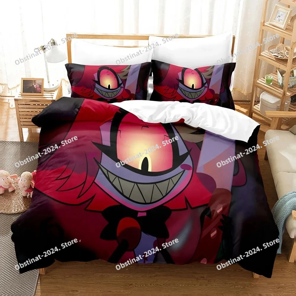 Home Textiles Classic Fashion - Zestaw pościeli z motywem kreskówki Hazbin