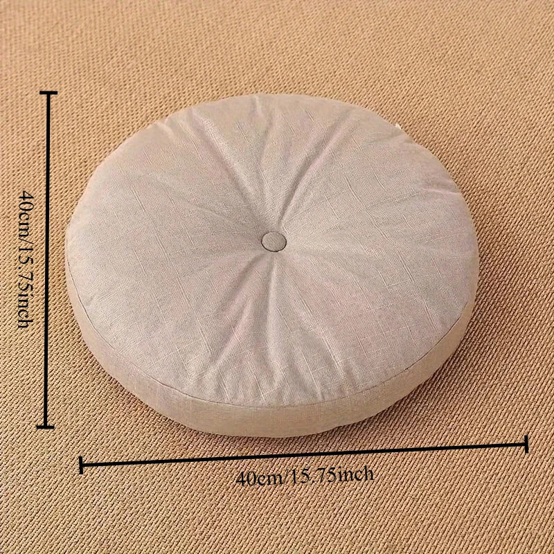 Gruba Okrągła Poduszka, Miękka – Floor Cushion Pouf recenzja i cena