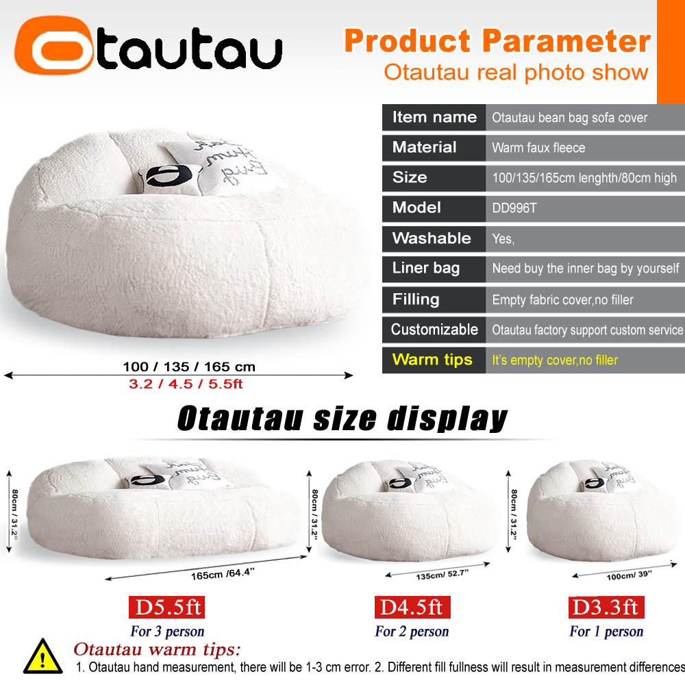 OTAUTAU 1/2 siedzenie miękkie  – Floor Cushion Pouf recenzja i cena