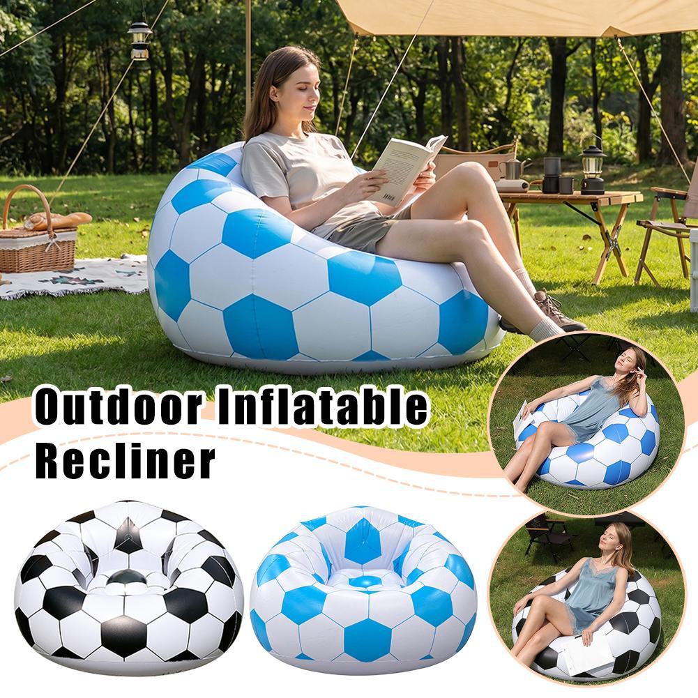 Nadmuchiwana sofa koszykarska  – Floor Cushion Pouf recenzja i cena