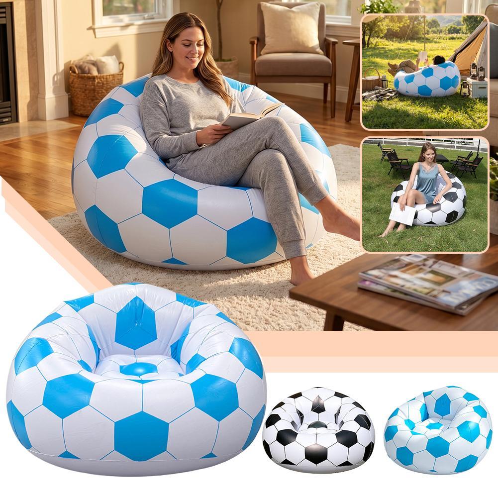 Nadmuchiwana sofa koszykarska  – Floor Cushion Pouf recenzja i cena