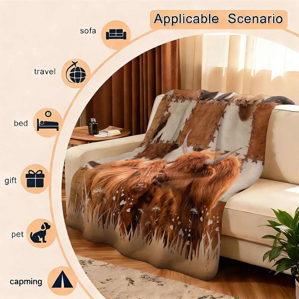Koc z polaru flanelowego z cyf – Highland Home Textiles recenzja i cena