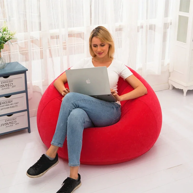Duża leniwa nadmuchiwana sofa  – Floor Cushion Pouf recenzja i cena