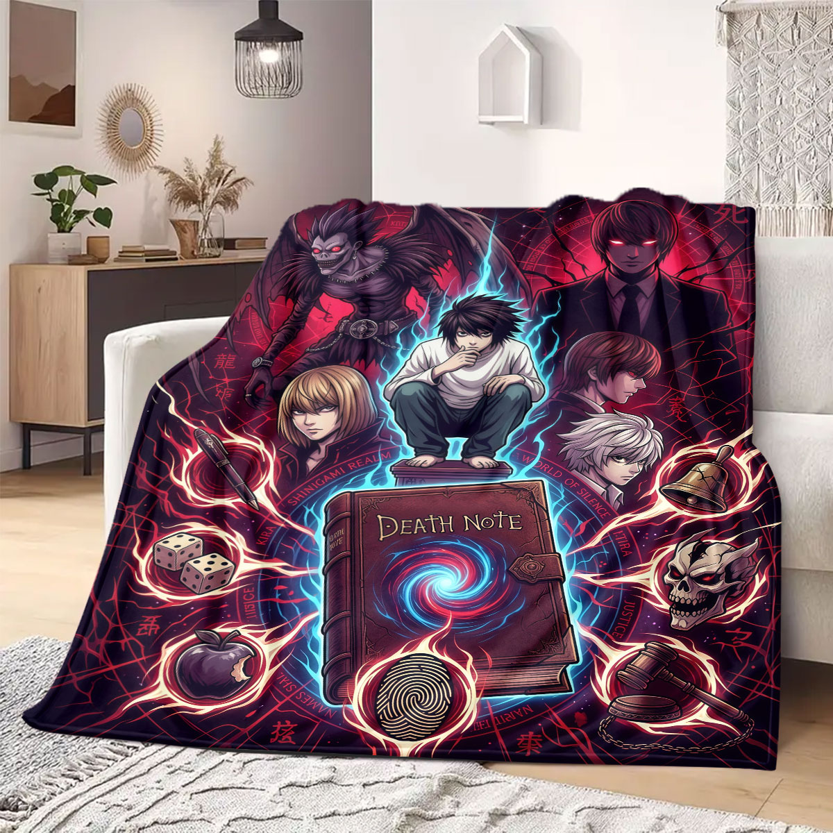 Koc flanelowy z nadrukiem Deat – Home Textiles Notes recenzja i cena