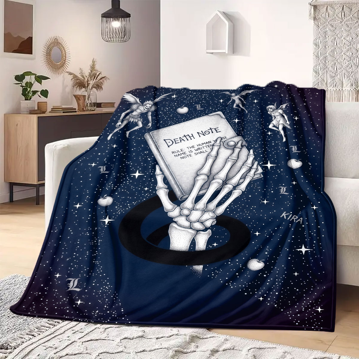 Koc flanelowy z nadrukiem Deat – Home Textiles Notes recenzja i cena