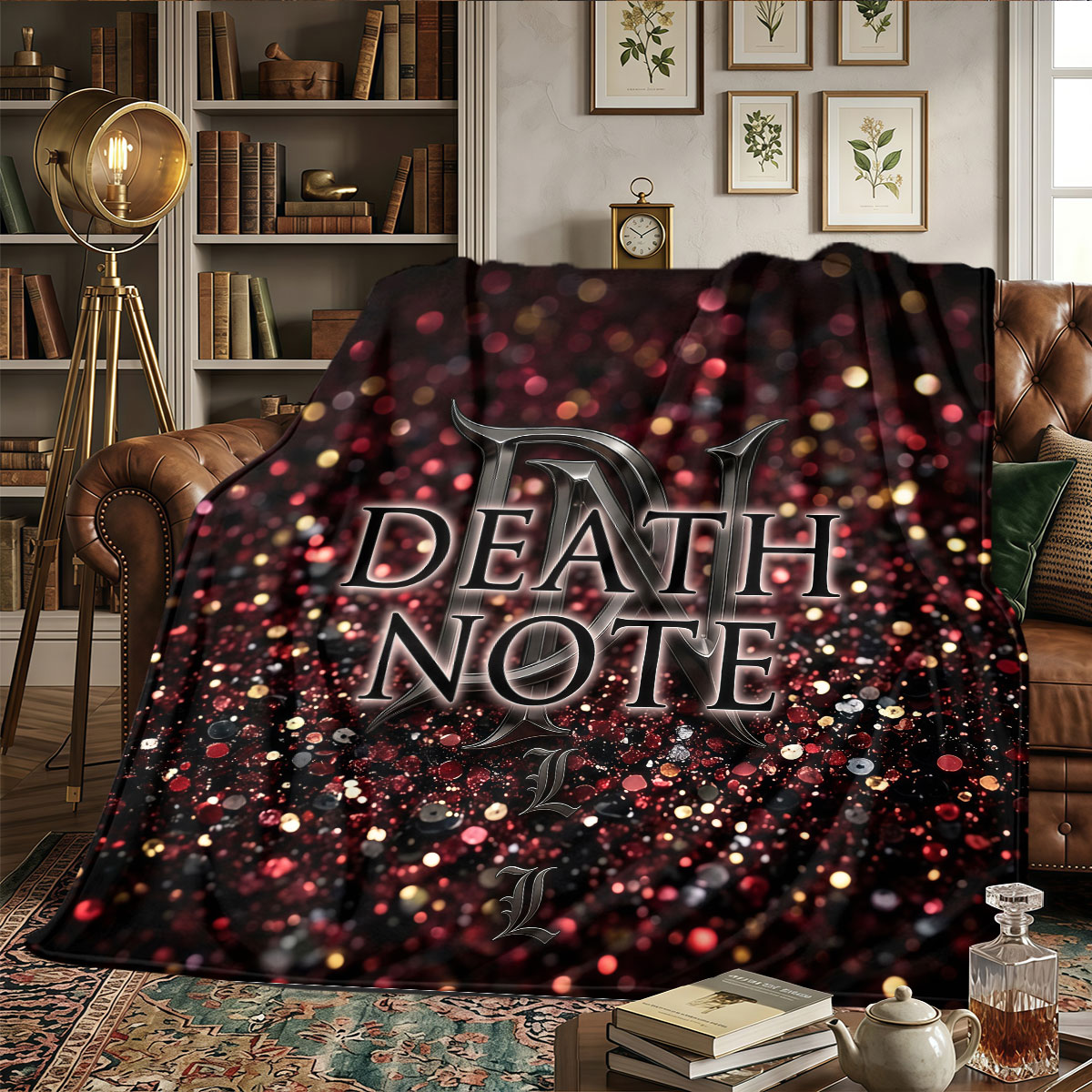 Koc z motywami Death Note, lek – Home Textiles Notes recenzja i cena