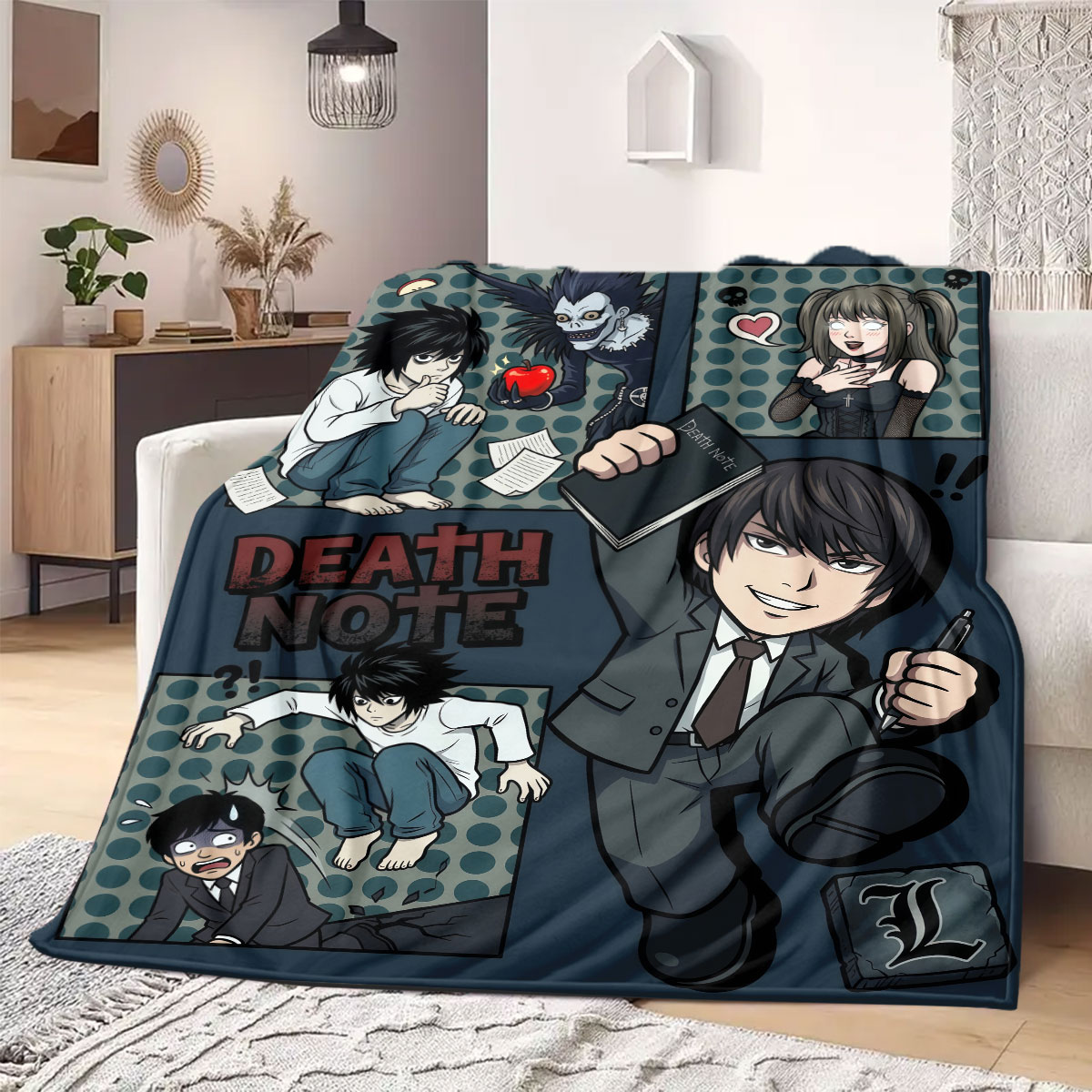 Koc Flanelowy Death Note Grand – Home Textiles Notes recenzja i cena