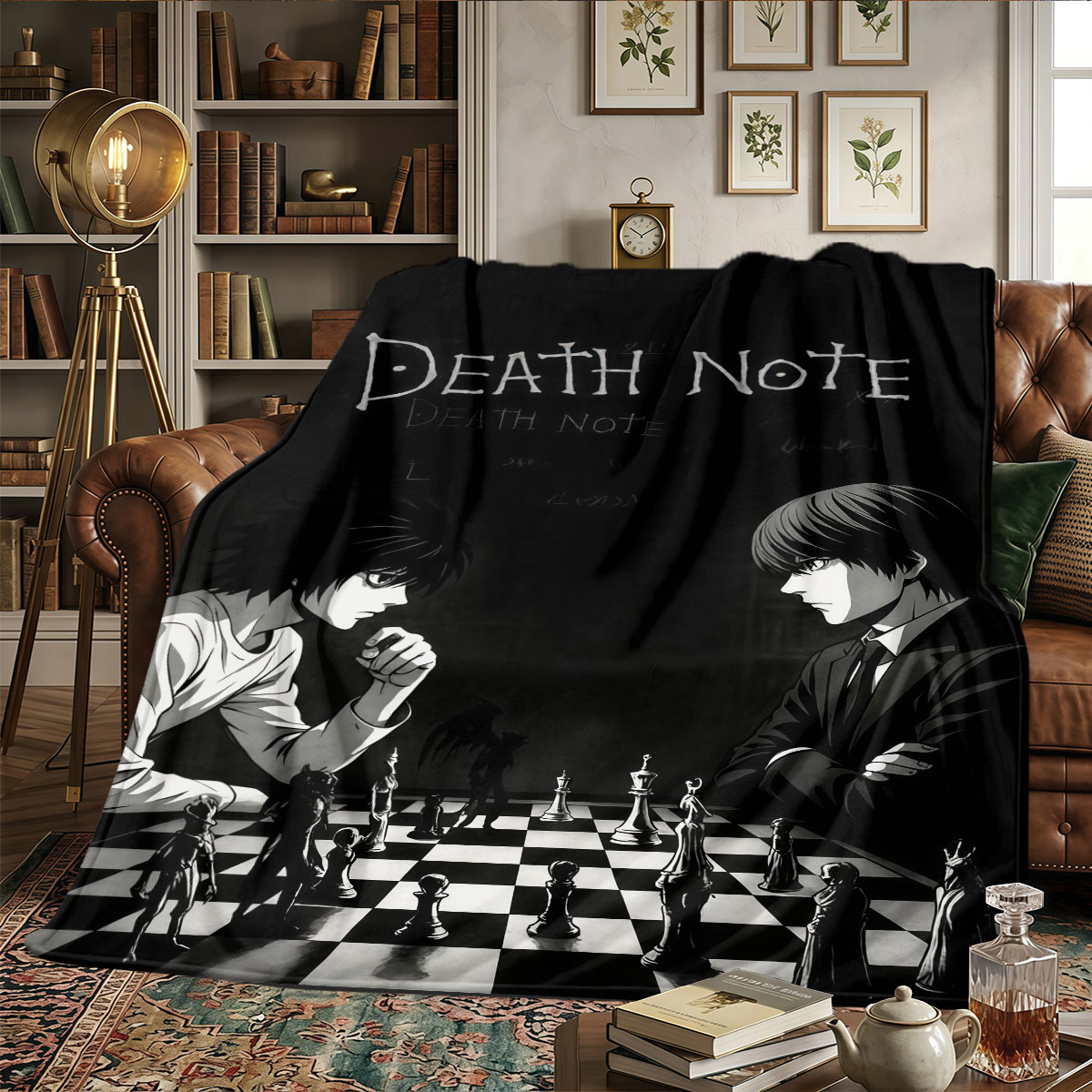 Koc z motywami Death Note, lek – Home Textiles Notes recenzja i cena