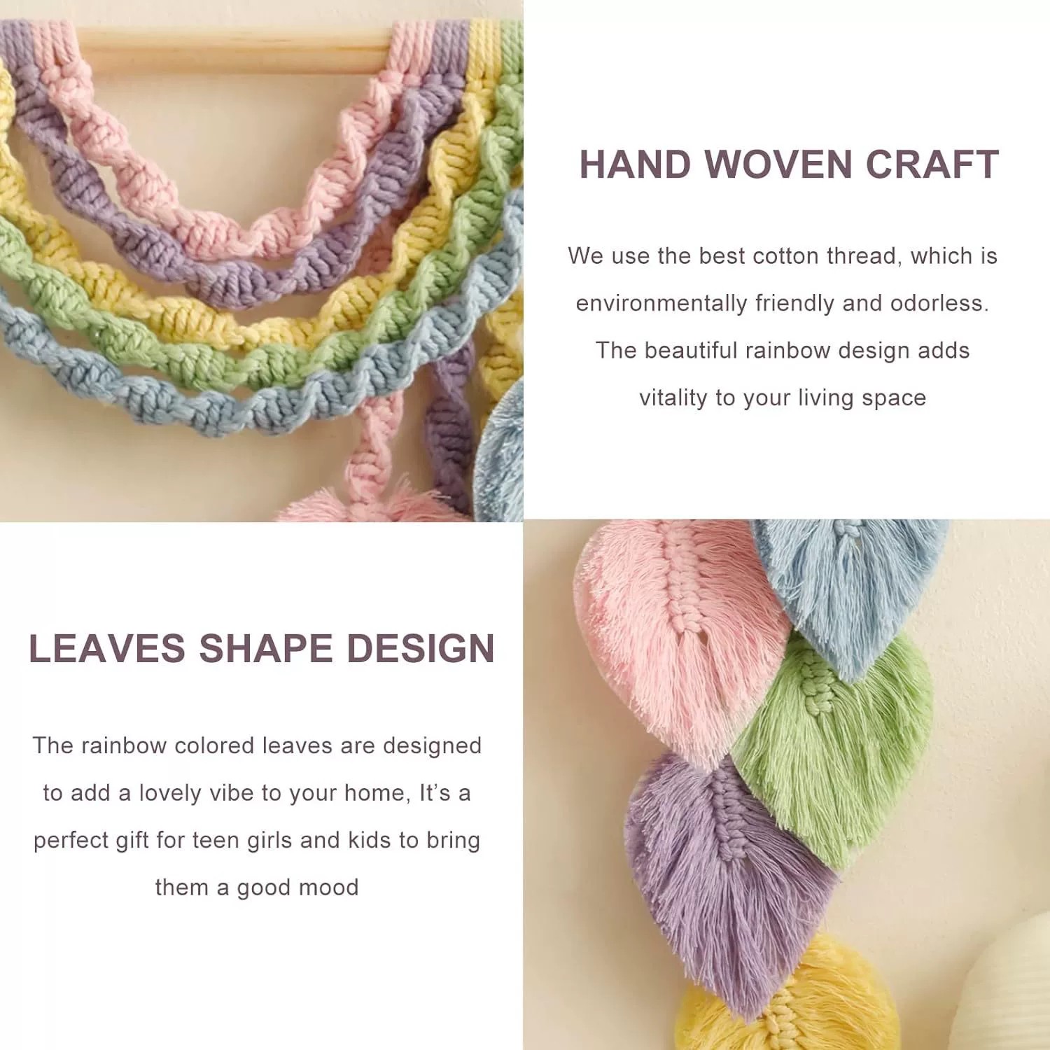 Gobeliny Tęcza Liście Wzory Pi – Home Textiles Europe recenzja i cena