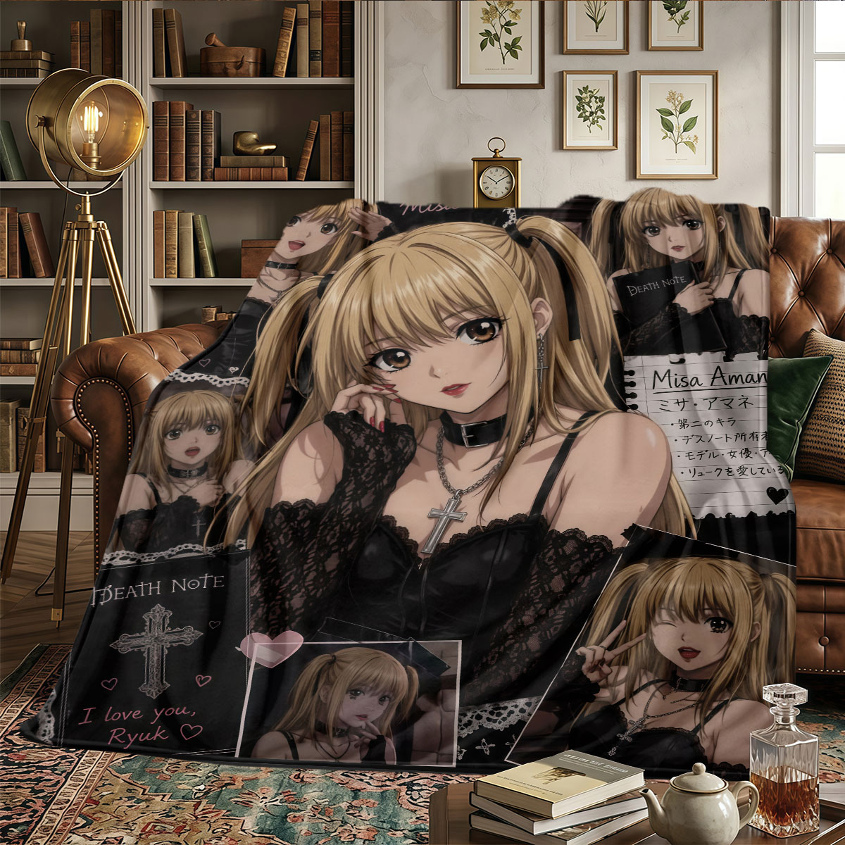 Koc z motywami Death Note, ide – Home Textiles Notes recenzja i cena