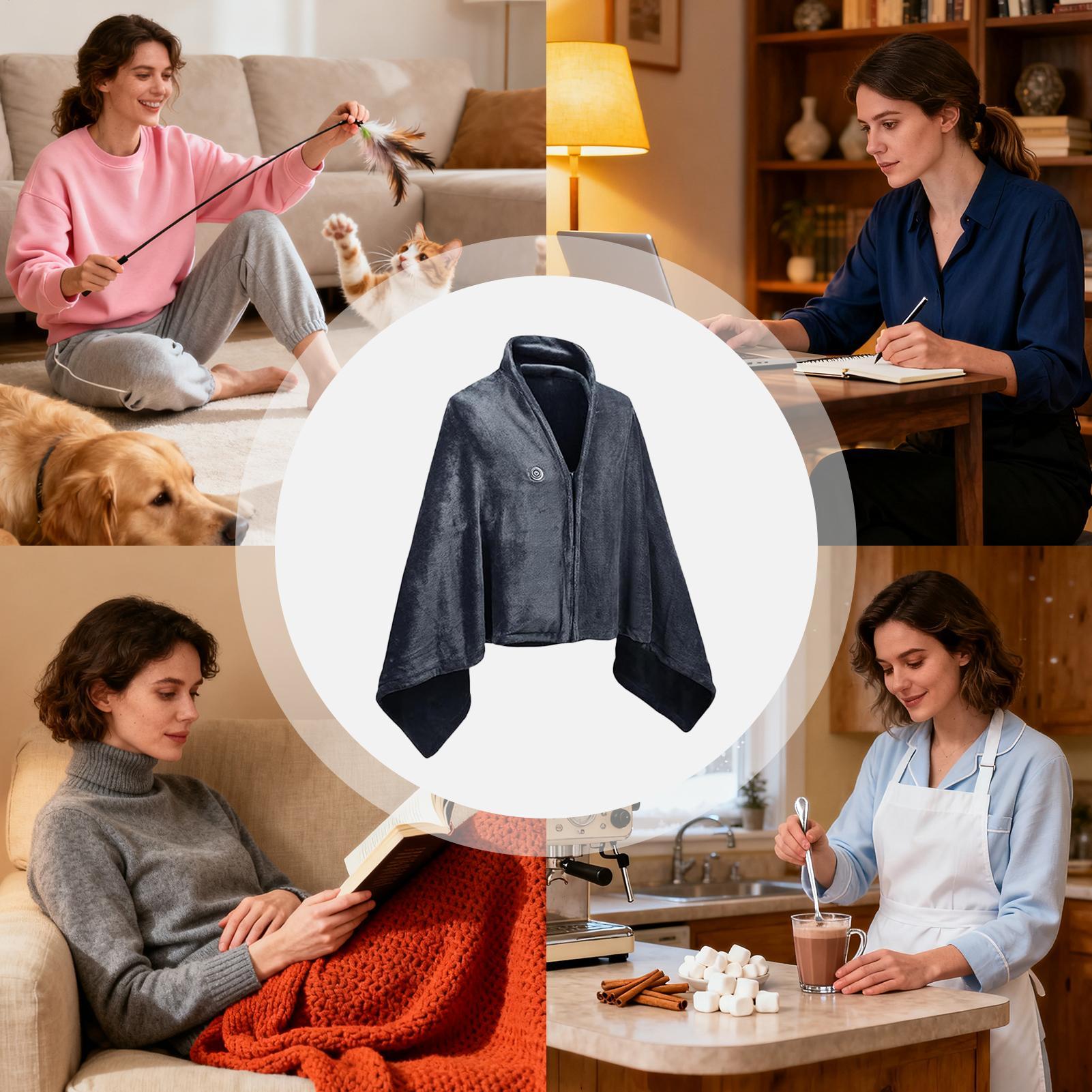 Przenośny podgrzewany szal, no – Electric Blanket Heated recenzja i cena
