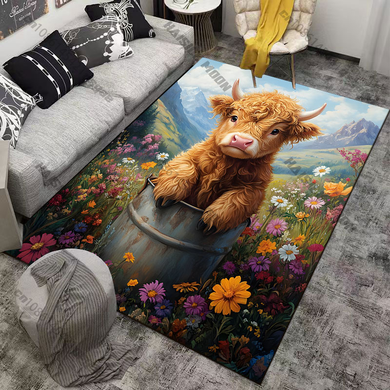 Kwiaty Highland Calf, drewnian – Highland Home Textiles recenzja i cena