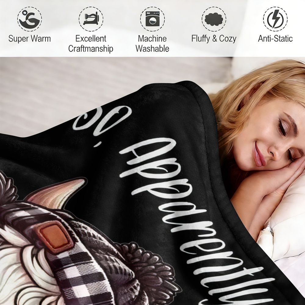 Koc Flanelowy z Motywem Bydła  – Highland Home Textiles recenzja i cena